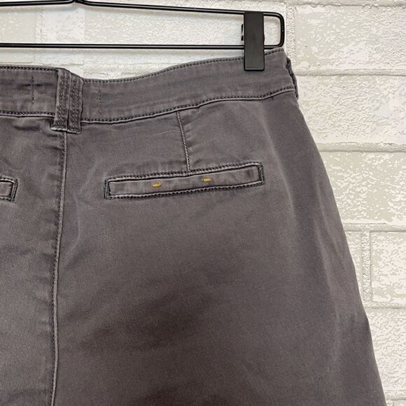Anthropologie Relaxed Chino Shorts Gray 27 - Picture 4 of 6
